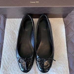 Gucci Patent Ballet Flats